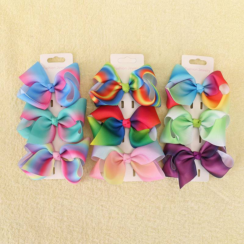 10cm Big Bowknot Hairpins Colorful Bow Hair Clip Jojo Hair Pins