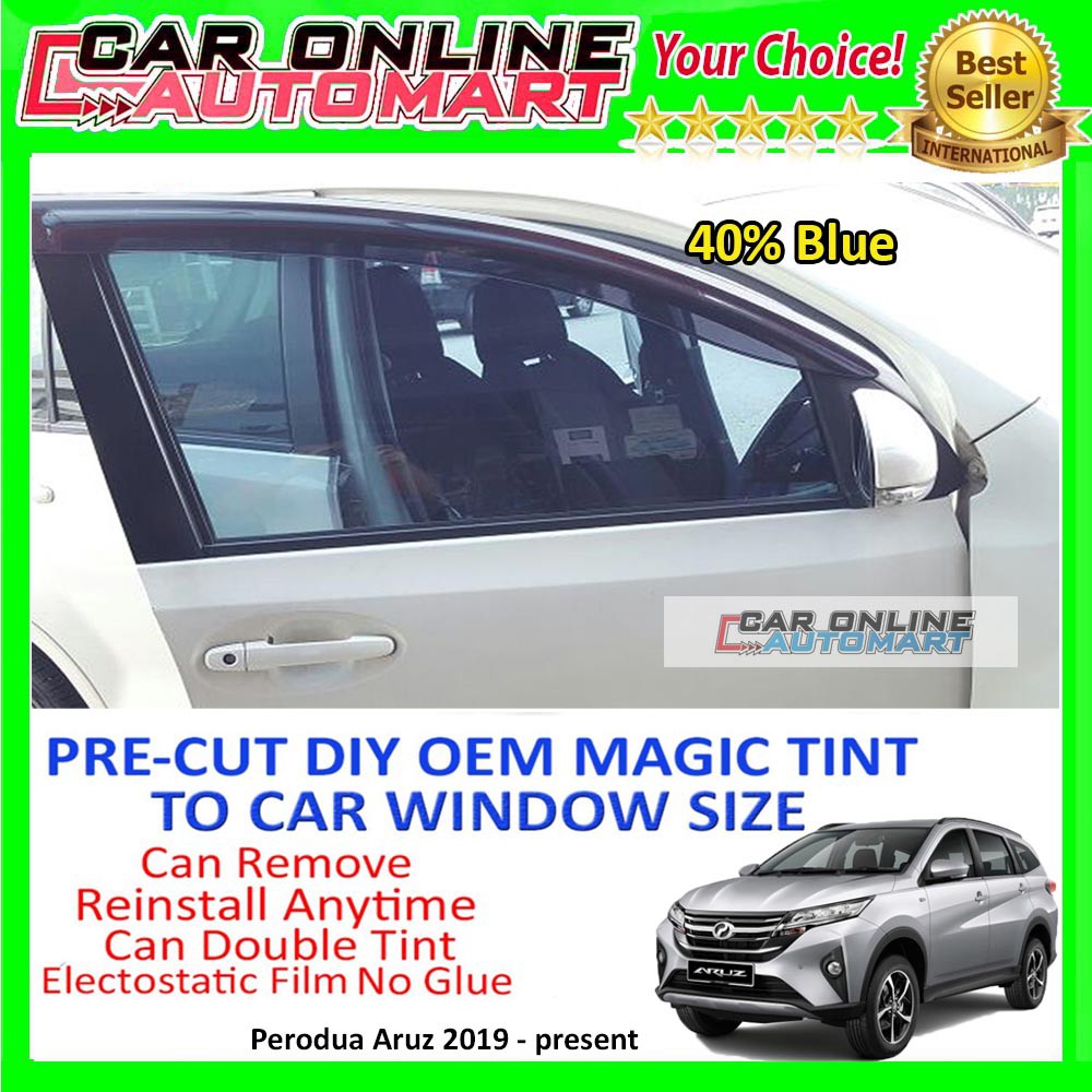 Magic Tinted Solar Window Perodua Aruz 7 Window Green Blue Light Brown Shopee Malaysia