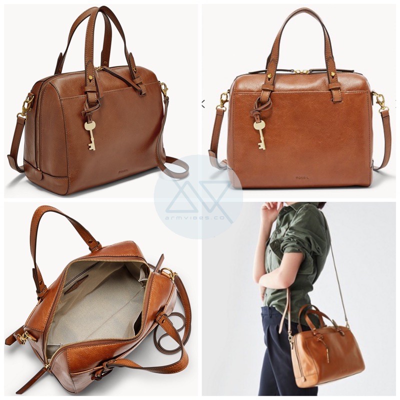 Original) Fossil Rachel Satchel | Leather Handbag | Beg Tangan Kulit |  Shopee Malaysia