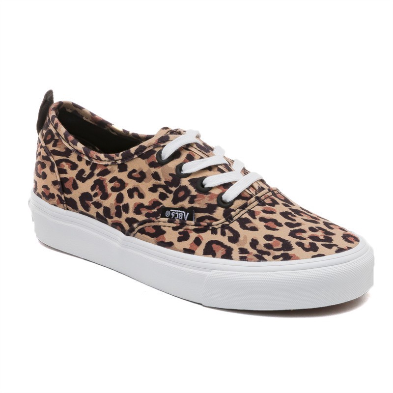 vans women's leopard loafers