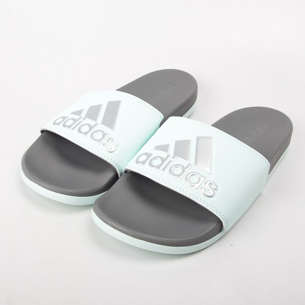 adidas slippers green