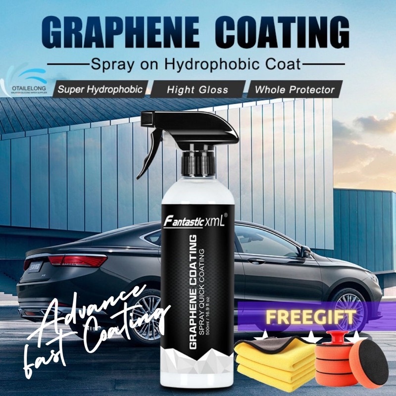 [500ML] LATEST FORMULA Graphene Coating Ceramic Nano Car Coating Spray ...