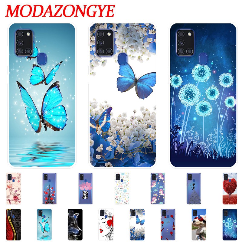 Samsung Galaxy A21S Casing TPU Painting Back Cover Samsung A21S A 21S