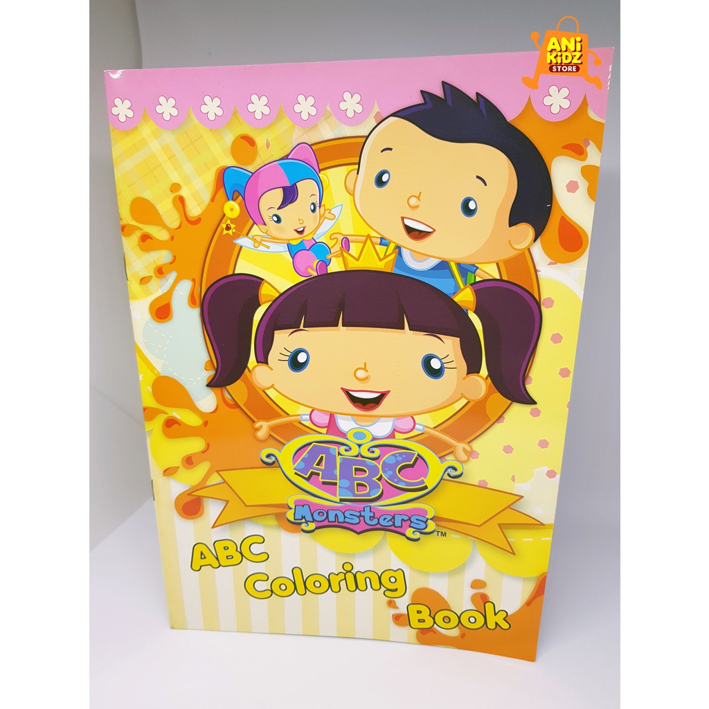 Anikidz Abc Monsters Coloring Book Shopee Malaysia