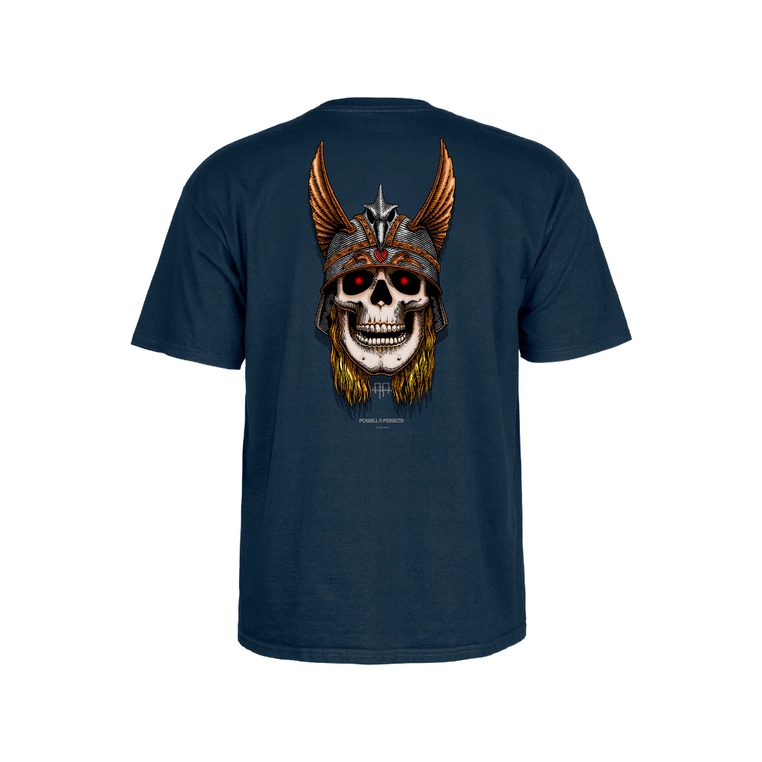 Powell Peralta Andy Anderson Skull T-Shirt - (Navy)