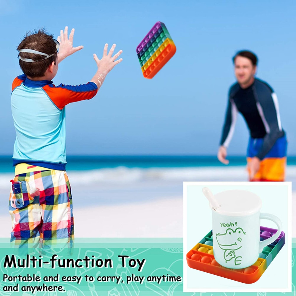 Versatile Quality 2021 Tiktok Pop It Murah Push Bubble Fun Ice Cream Shaped Fidget Reusable Children Adult Stress Rel... - Image 4