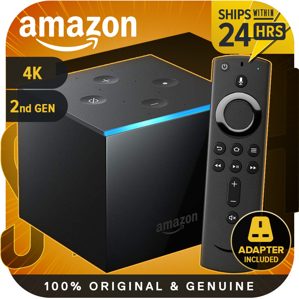 Amazon Fire TV Cube 2nd Gen / 2019 - Hands-free with Alexa built in, 4K