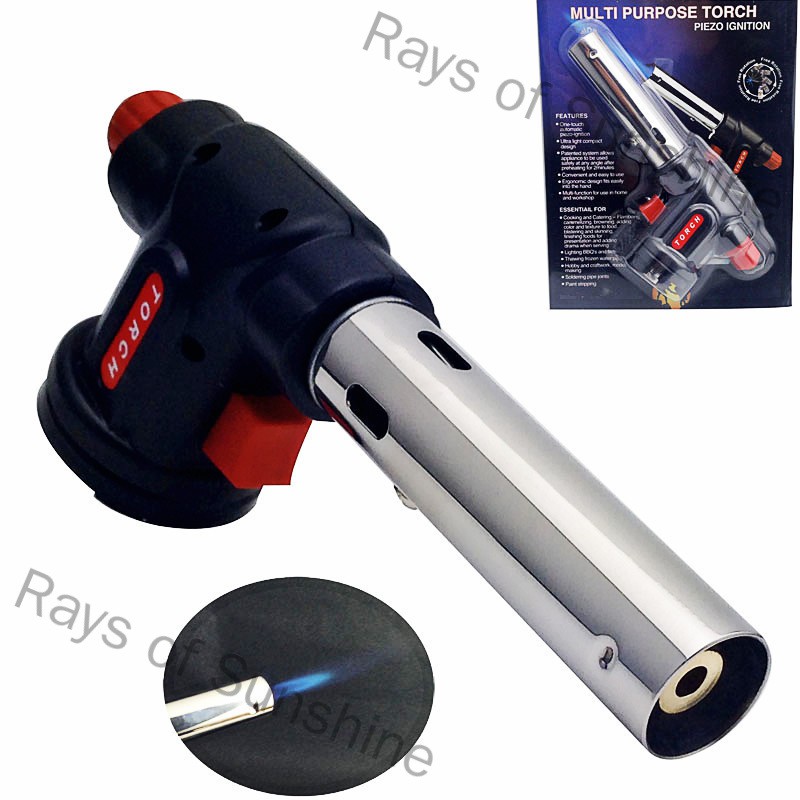 Rays of Sunshine Multipurpose Barbecue Cooking Baking Butane Burner Electronic Ignition Fire Blow Torch