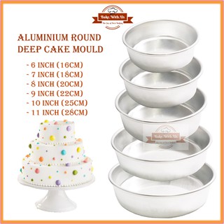 2 4 6 8 10 12 14 Inch Aluminum Round Cake Mould Chiffon Cake Baking Bakeware Pan Pudding Cheese Cake Mold Set Loyang Kek Empat Segi Removable Bottom Stencil Shopee Malaysia