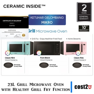 Samsung Grill Microwave Oven With Healthy Grill Fry Function 23l Mg23t5018cp Shopee Malaysia