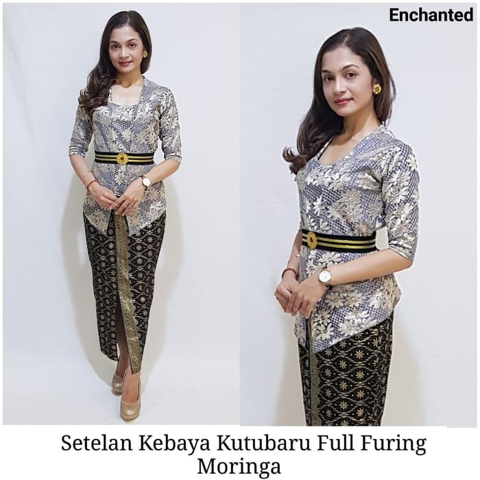  Kebaya  Batik Bali Moringa Baju  with Full  Inner Satin 