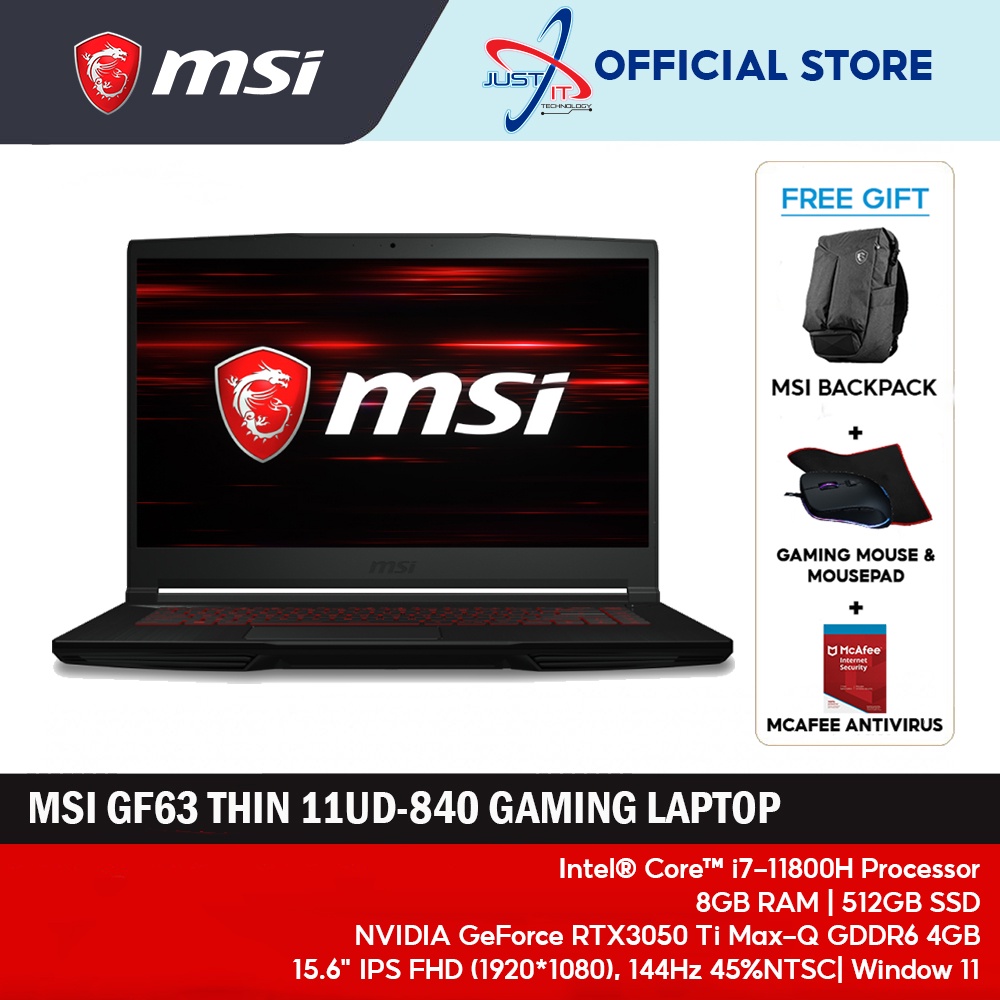 MSI GF63 Thin Price in Malaysia & Specs - RM4099 | TechNave