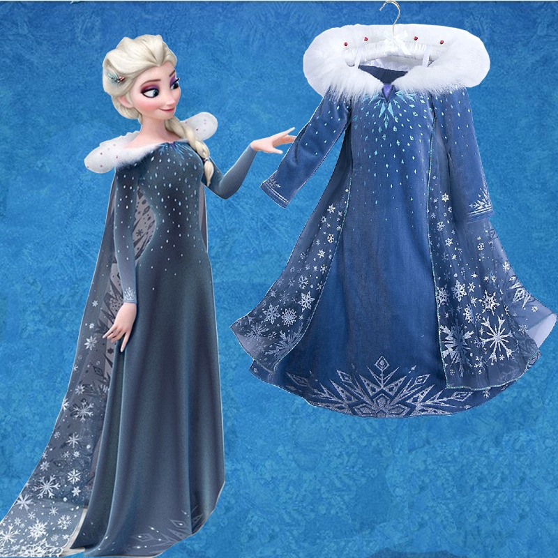 Elsa Birthday Party Dress - Girl Dress Disney Frozen Elsa Party ...