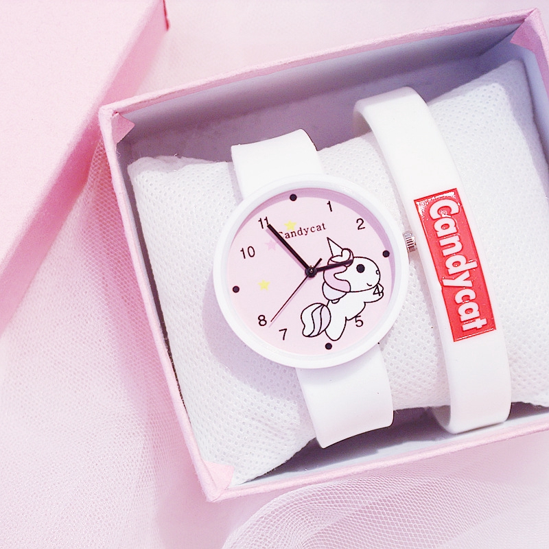 Candy Color Unicorn  Watch Jam  Tangan  Budak Perempuan 