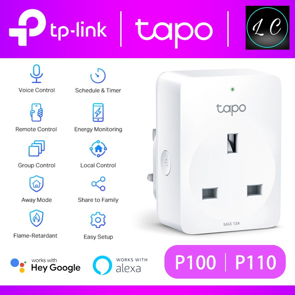 Smart Plug TP-Link Tapo P100 2-Pack (Tapo P100(2-pack))