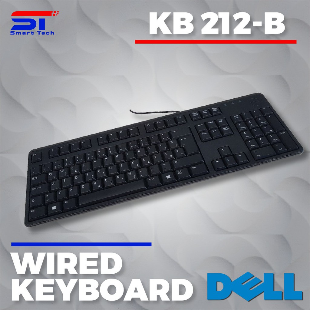 Dell Kb212 B External Usb Wired Slim Keyboard Us English Black Original Box Packed Shopee 4818