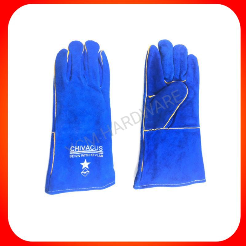 1 Pair Of 14 Welding Leather Gloves Heavyduty Full Arm Sarung Tangan Kulit Safety Full Kerja Kimpalan Stok Tersedia Shopee Malaysia