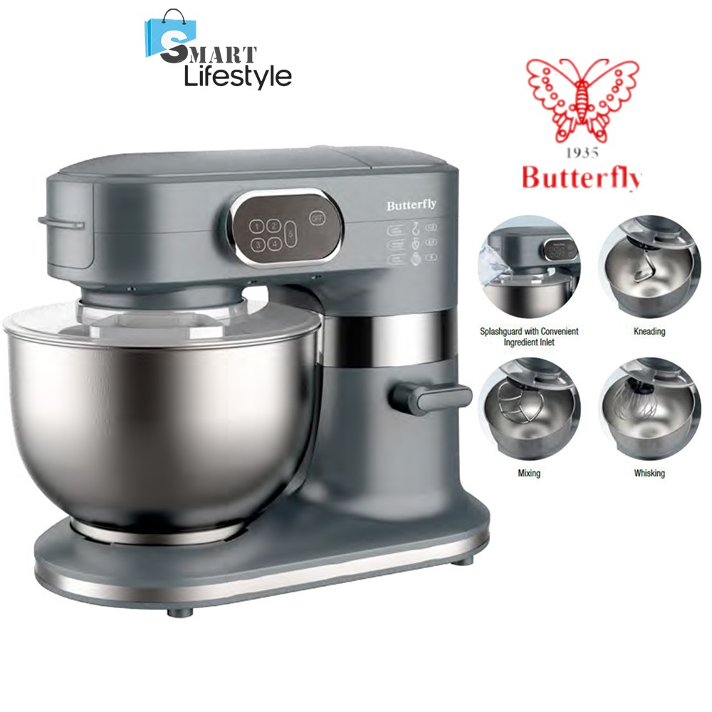 Butterfly Stand Mixer With Dough Beater, Dough Hook & Whisk BSM4366