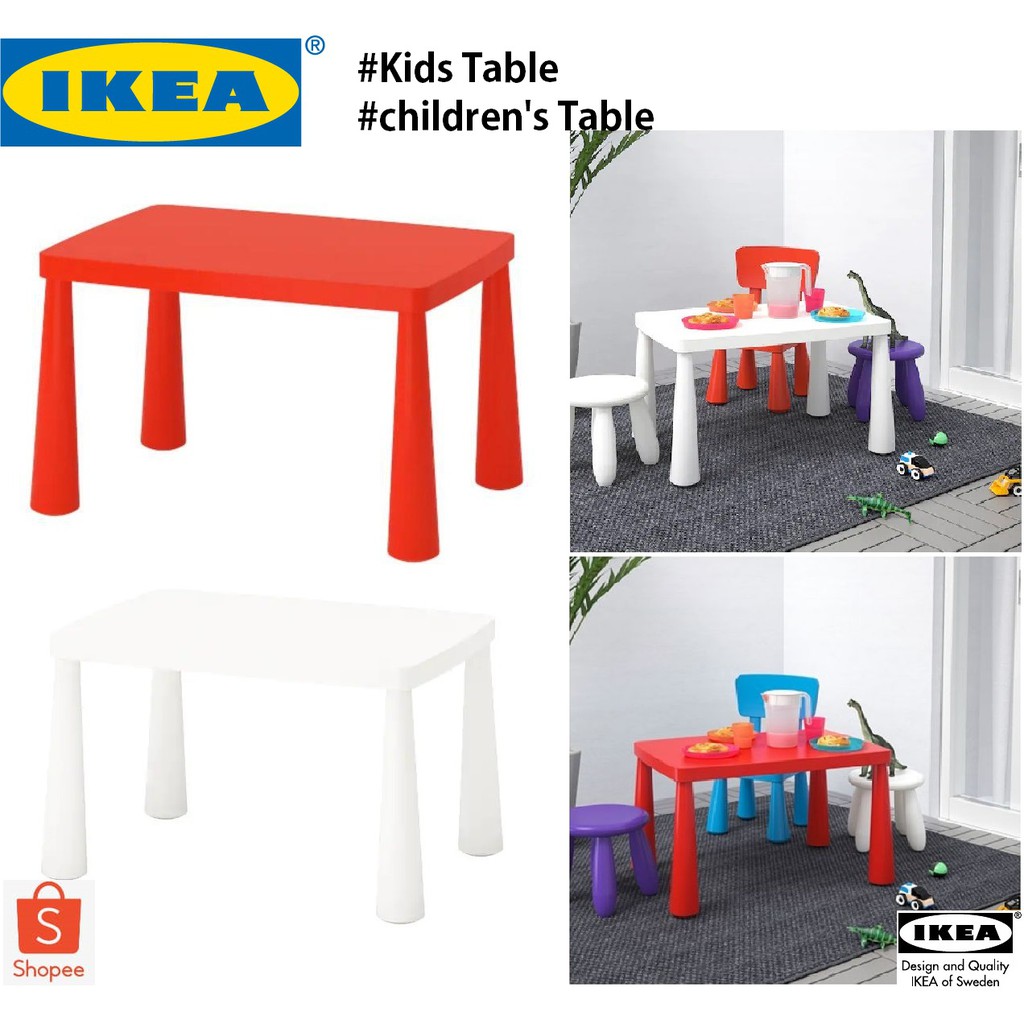 ikea wooden kids table