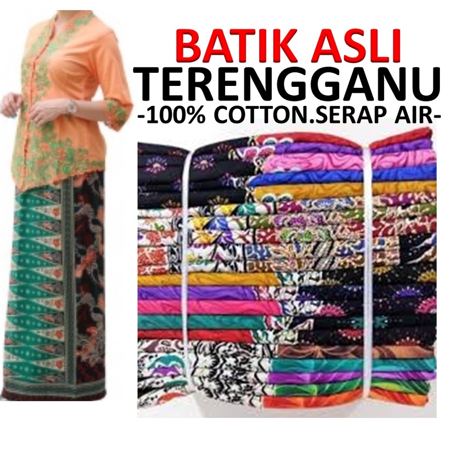 Buy [SIAP JAHIT/ BELUM] Batik Terengganu Asli 100% (jenis 5 Terap 