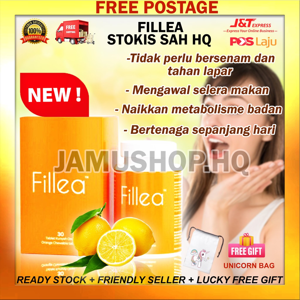 Fillea 100 Original Hq Tablet Makanan Tambahan Ready Stock Free Postage Free Gift Shopee Malaysia