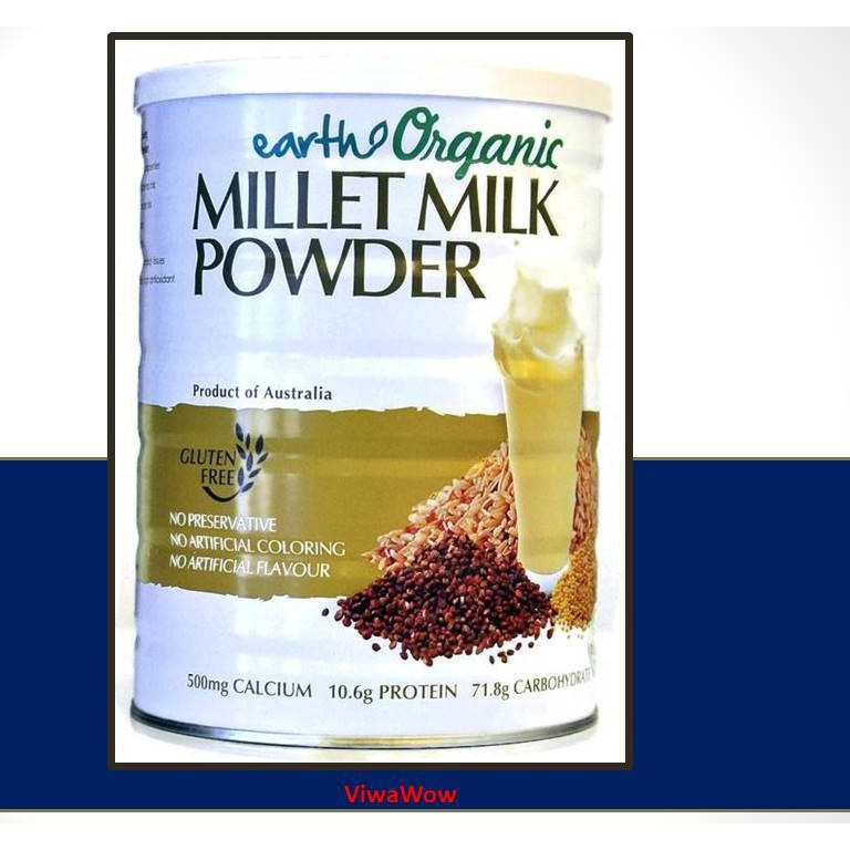 Earth Organic Millet Milk Powder OR Beetroot Millet Milk (900g) (Gluten