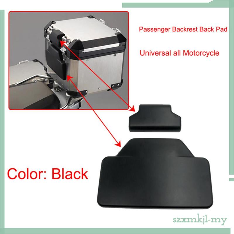 Black Motorcycle Backrest Pad Rear Case Box Cushion Backrest For BMW 