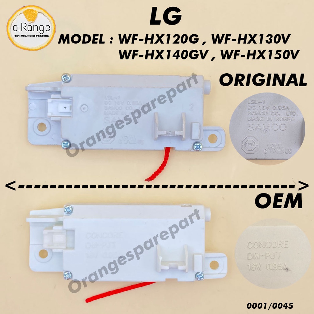 (100ORIGINAL) WFHX120GV / WFHX130V / WFHX140GV /WFHX150 LG Washing