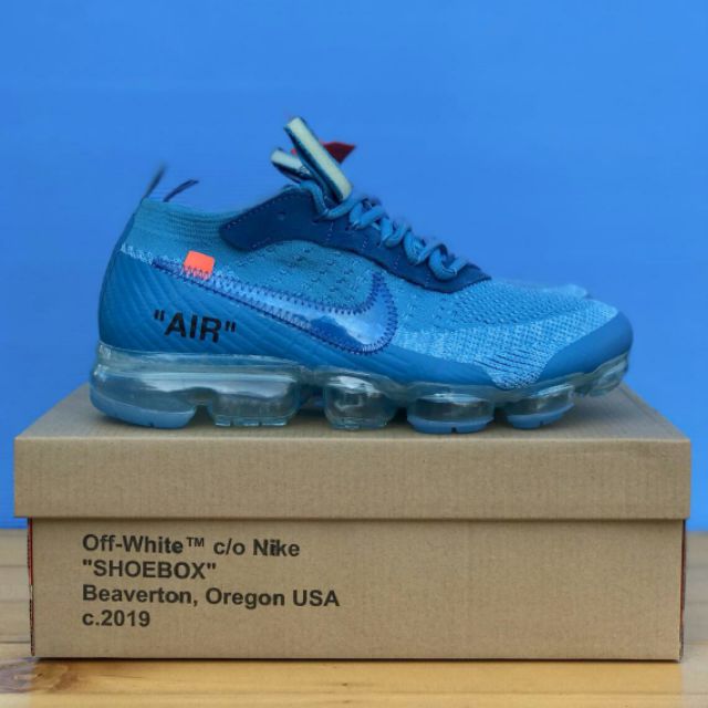 nike vapormax off white blue