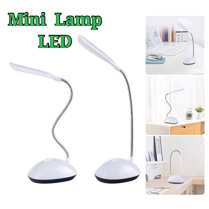 [RANDOM COLOUR] Mini LED High Lumen Desk Lamp Battery Powered Study