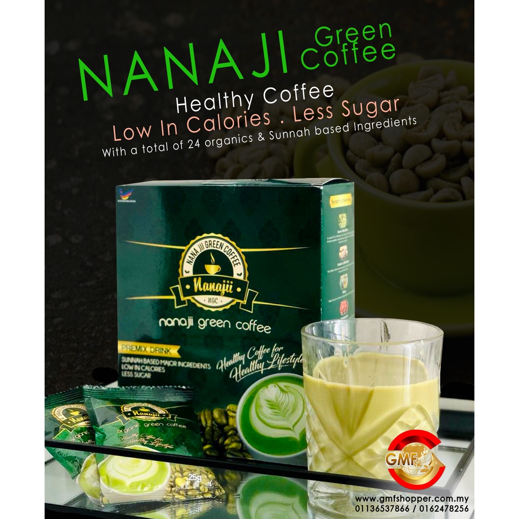 Nanaji Green Coffee 1 Box 25g X 20 Sachets Shopee Malaysia