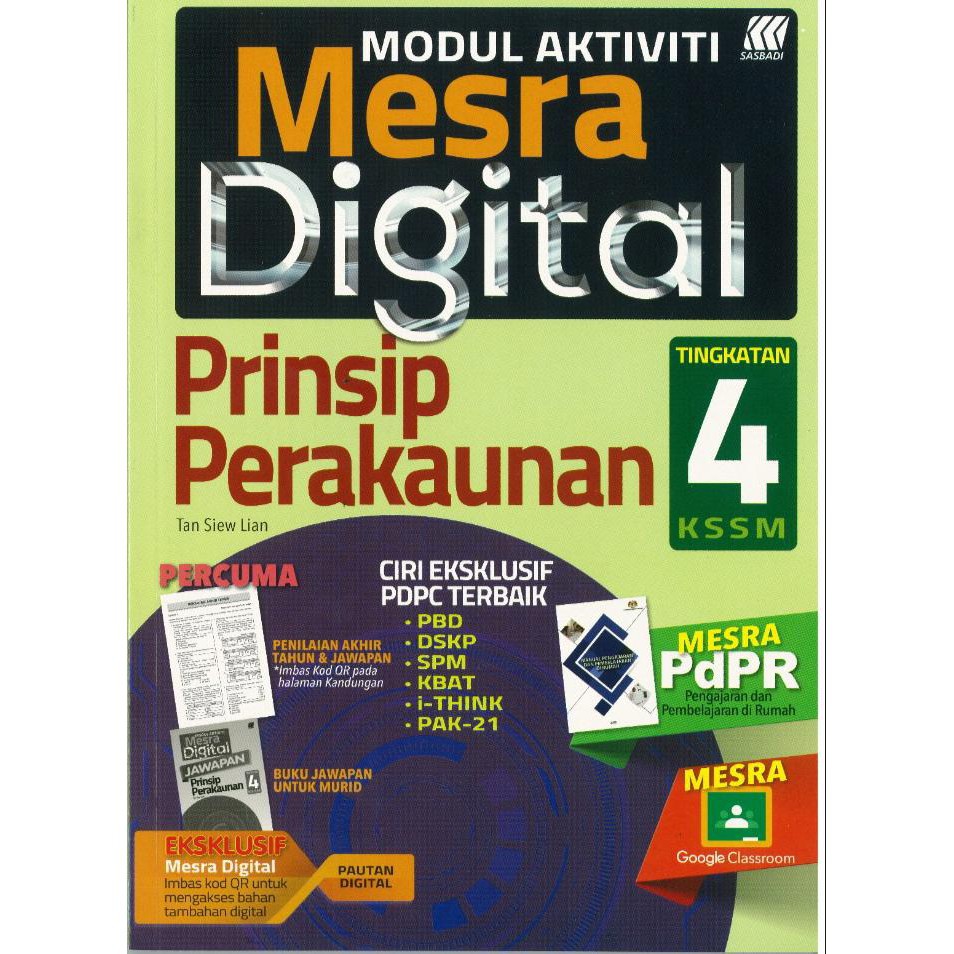 [2021] MODUL AKTIVITI MESRA DIGITAL PRINSIP PERAKAUNAN TINGKATAN 4 KSSM