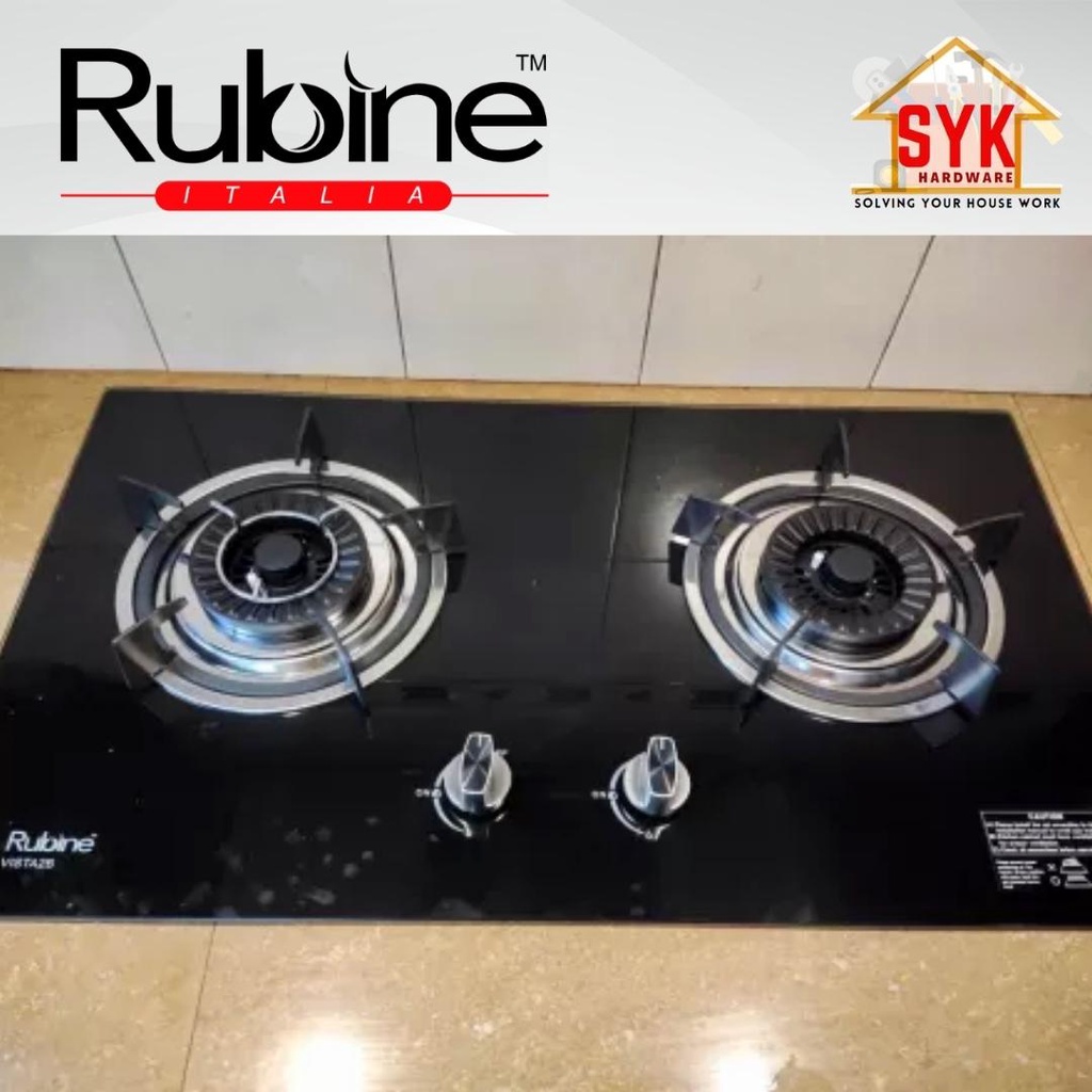 Syk Free Shipping Glass Warranty 5 Year Rubine Hob Rgh Vista2b Bl Built In Gas Hob Gas Stove Kitchen Hob Dapur Gas Shopee Malaysia