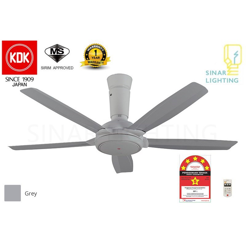 KDK K14YZ & K14XZ (Z Series) - 140cm/56" 5 Blades Ceiling Fan & 4