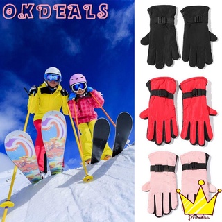 Skating Winter Windproof Thermal Warm Insulated Snow Telefingers Gloves with Zipper Pocket Fit Motorcycle Skiing Rhino Valley Ski Gloves Snowboarding Outdoor Activities for Men Women Kids 