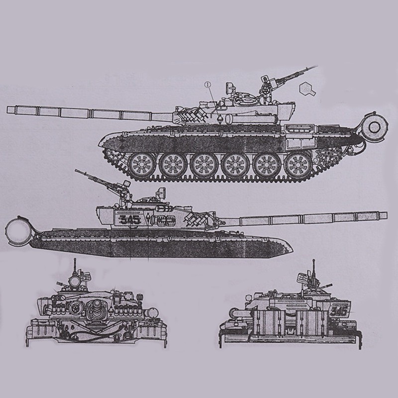 Original T 72 1 35 Russian Armor Tank Kmt 5 Mine Roller Model Kit Diy Army Rc Kudu Shopee Malaysia