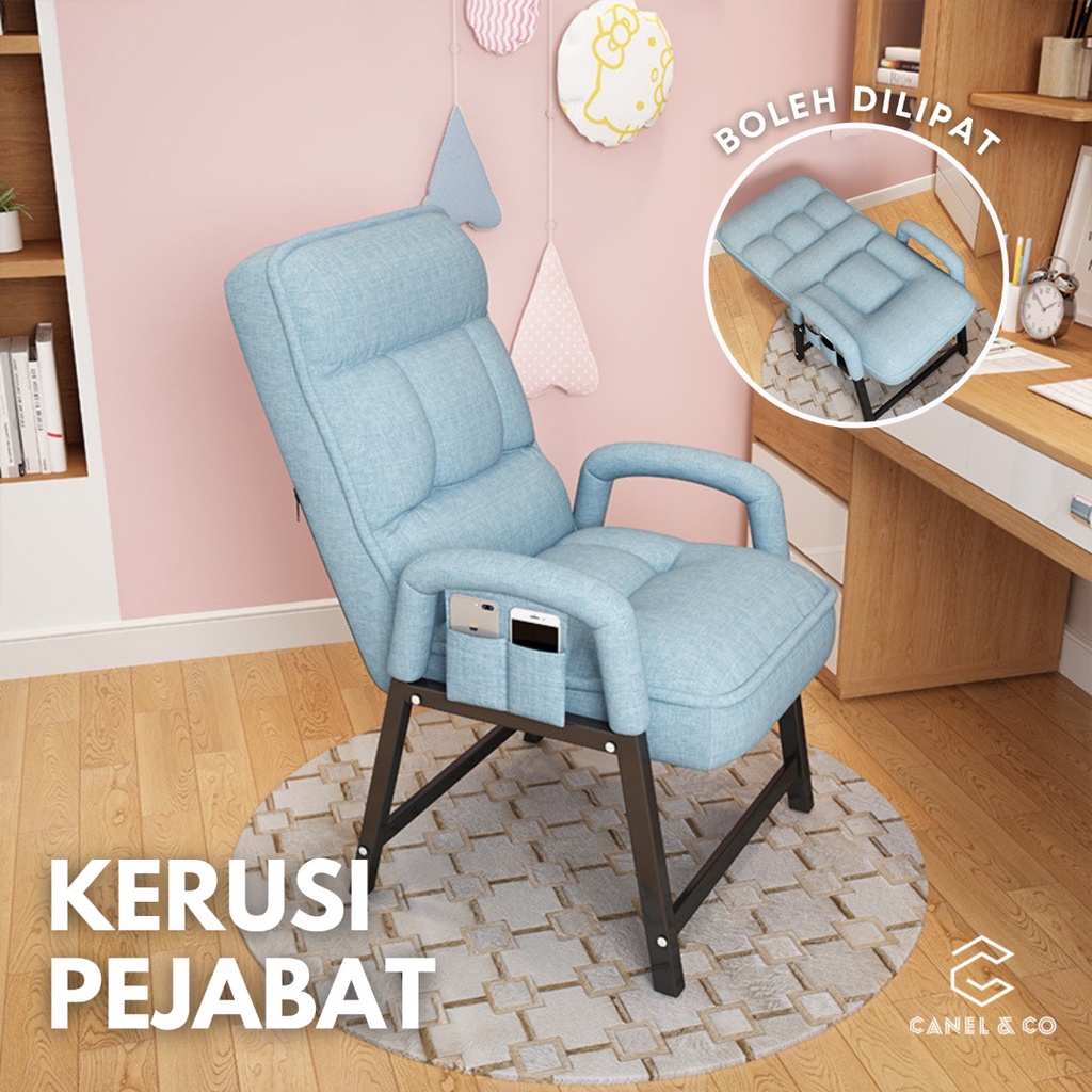 [New Stock] 2022 Relax Home Office Adjustable Recline Chair Sitting Armchair Seat Sofa kerusi