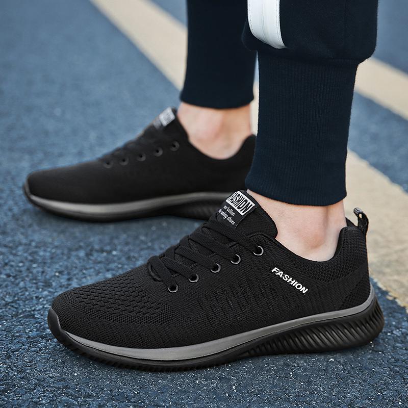 READY STOCK Black Couple Sneakers the Breathable Running Shoes Unisex ...