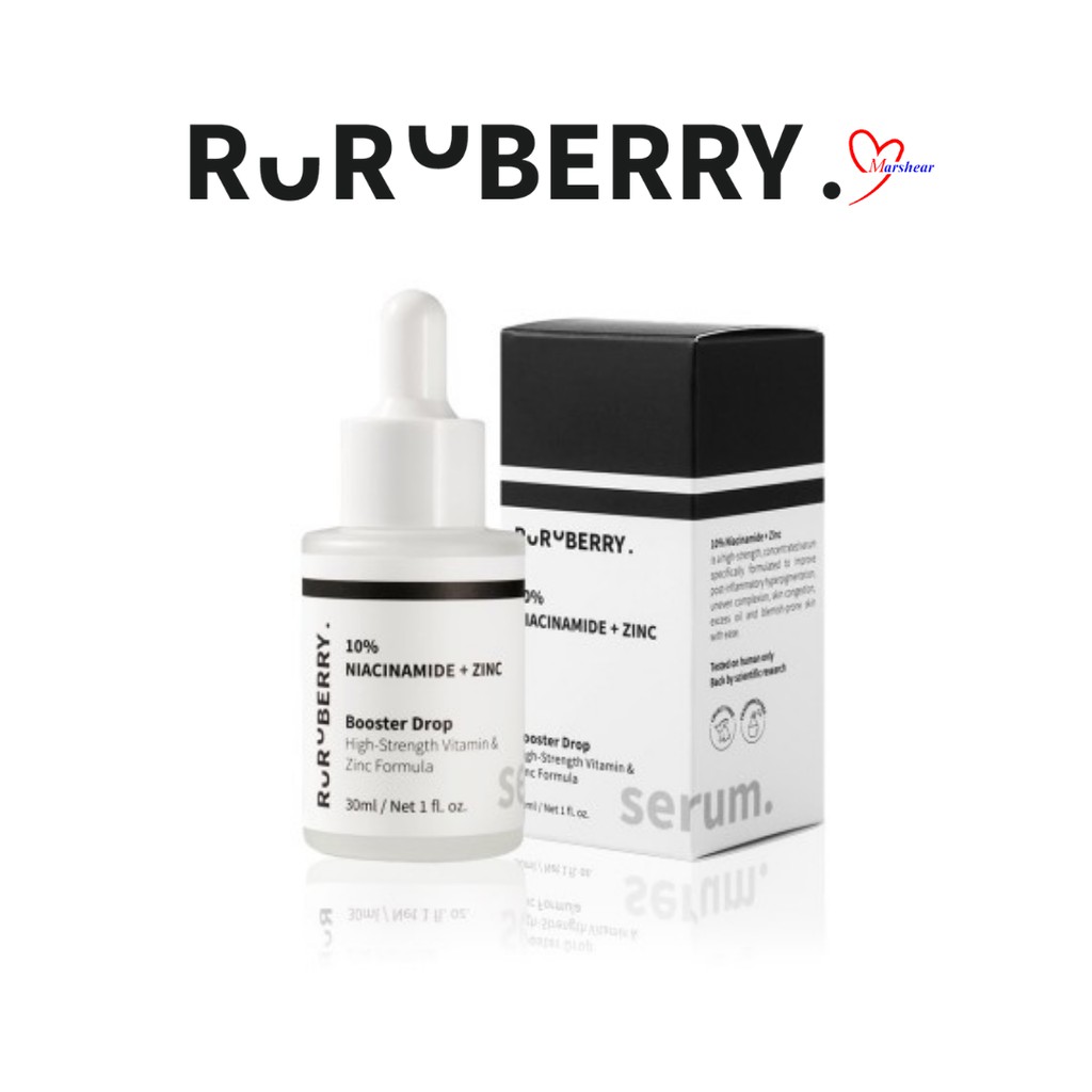 Ruruberry 10% Niacinamide + Zinc 5ml / 30ml