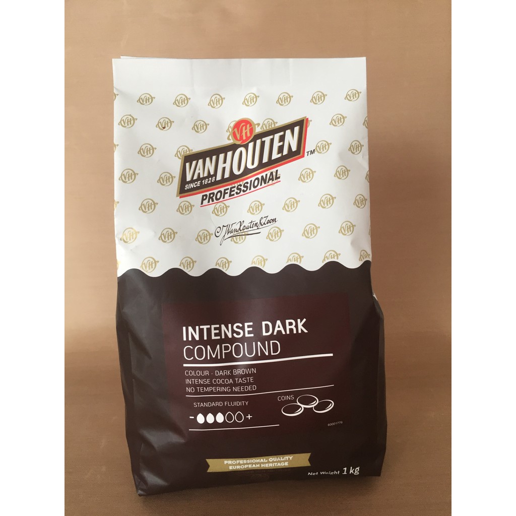 Van Houten Intense Dark Chocolate Compound Coins 1kg other than Beryl's