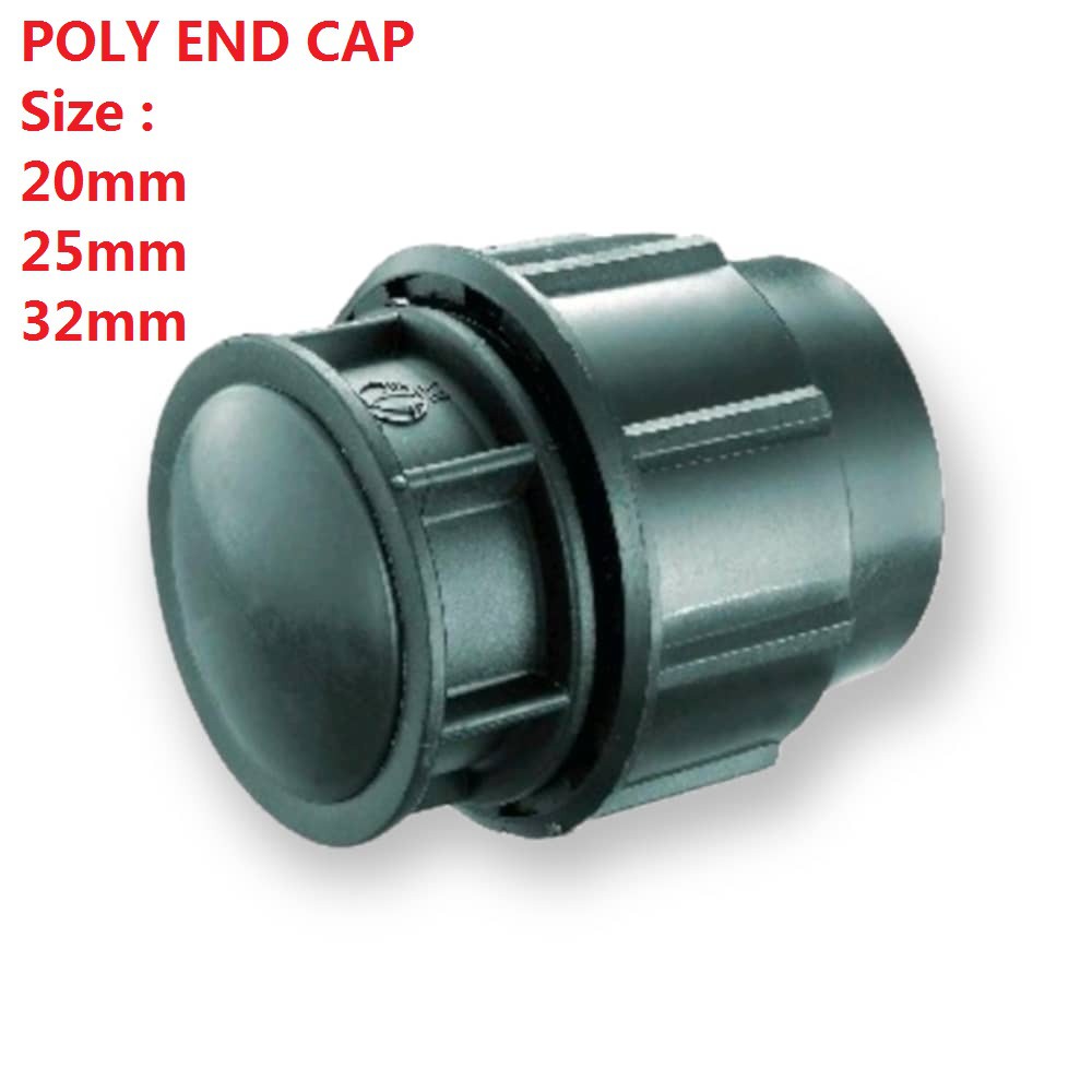 POLY END CAP / PENUTUP POLYPIPE / (Size 20MM / 25MM / 32MM ) Shopee