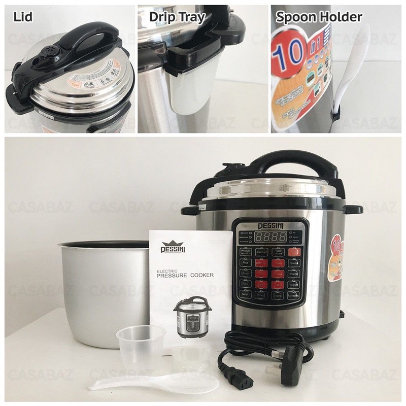 READY STOCK DSSINI PRESSURE 20 BuTton 6L Electric Digital Pressure