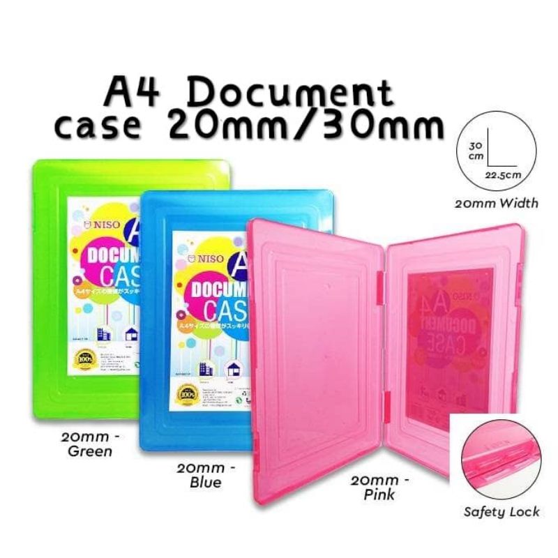 ( Ready Stock ) Niso Document Case (A4) | Plastic Document Paper File ...