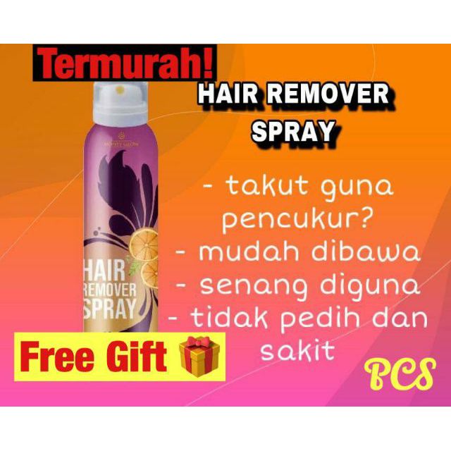 Honey Glow Hair Remover Original Hq Spray Murah Buang Bulu Tanpa Cukur Free Gift