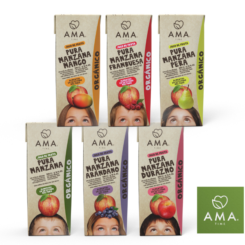 AmaTime 100 Organic fruit Juices 200mlimported from Chile Shopee