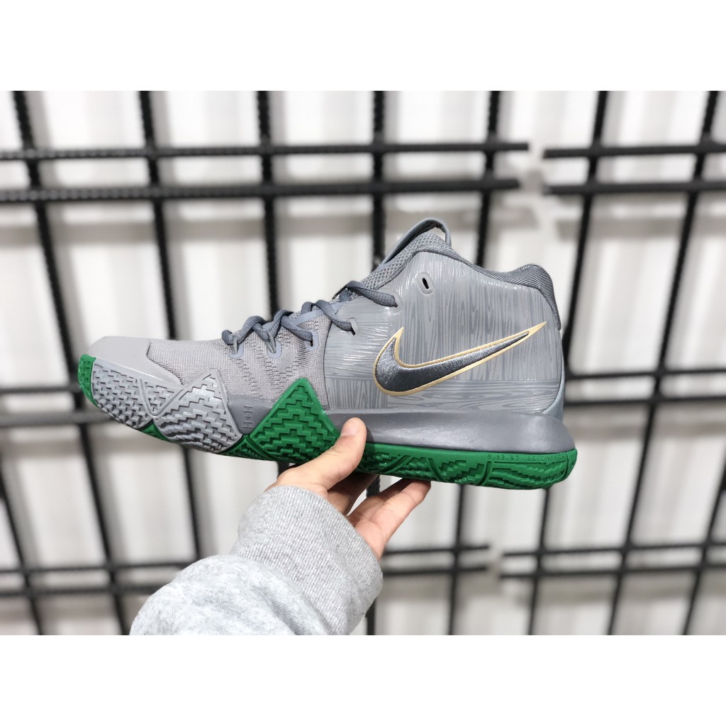 kyrie 4 grey and green