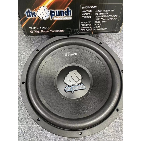 the punch 12 High Power Subwoofer THC 1250 12 High Power Subwoofer the punch Shopee Malaysia