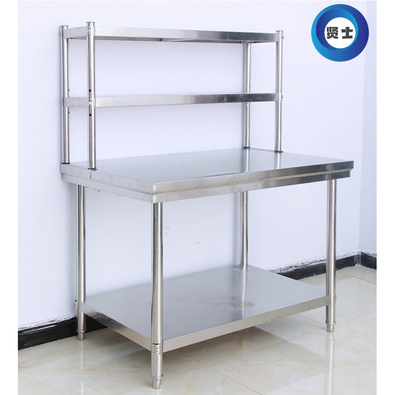 Kitchen Shelf Stainless Steel Can Be, Stainless Steel Table With Shelves