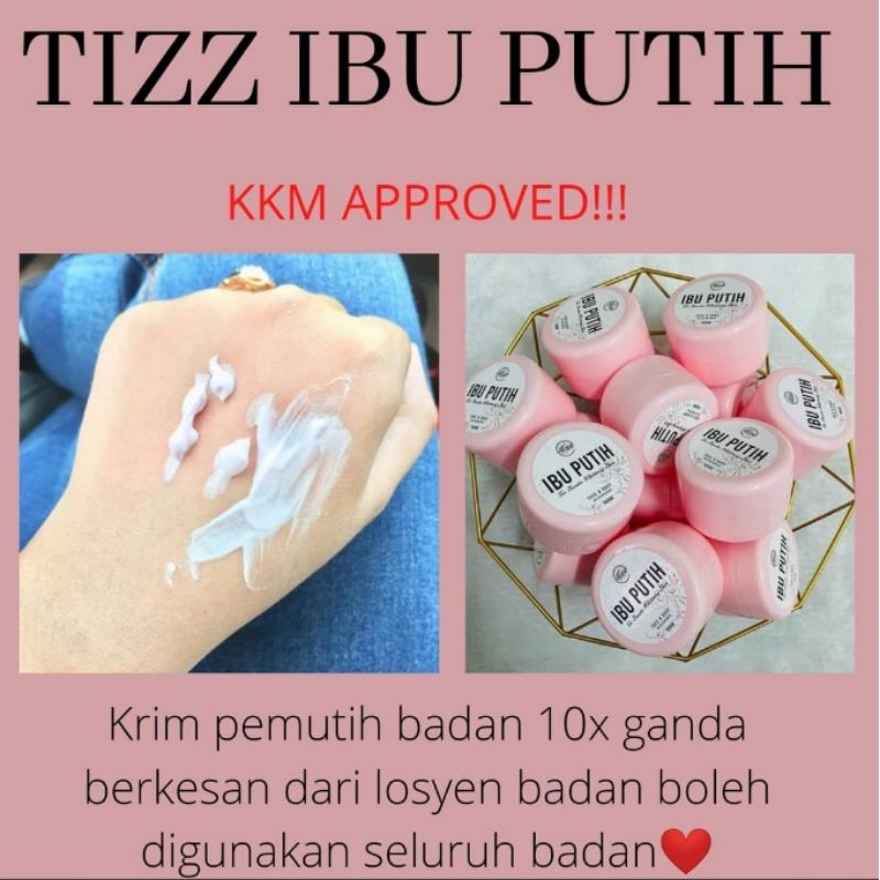 Ibu Putih Tizz Ibu Putih Putih Badan Putih Kulit Cerahkan Ketiak Pudarkan Daki Kulit Cerah Krim Putih Tangan Pemutih Shopee Malaysia