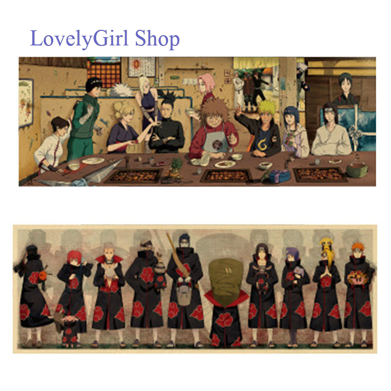 tranquillt Saicowordist Naruto Anime Kraft Paper Retro Poster Home Bar Cafe  Decoration Painting Cartoon Characters Poster Painting Anime Gifts: :  Kitchen & Home | Shopee Malaysia